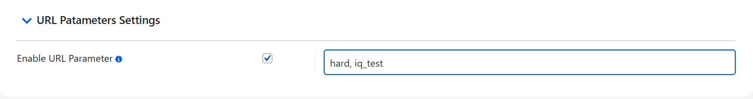 Activate URL Parameters