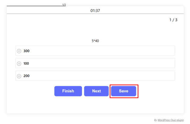 Click on the Save Button