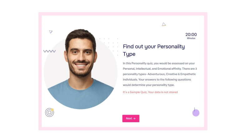 personality quiz by qsm