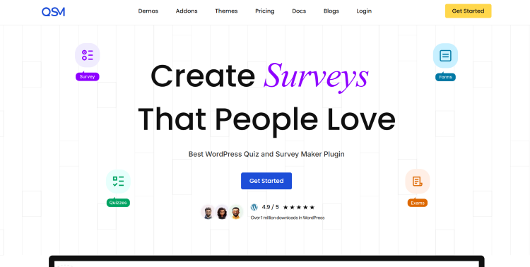 Quiz and Survey Master (QSM) plugin