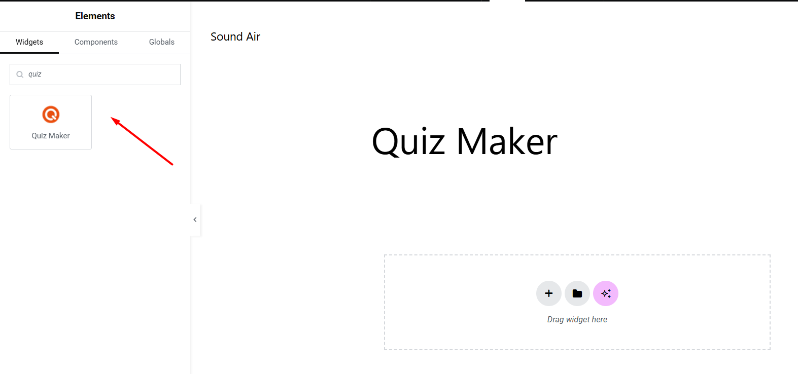 Quiz Maker Elementor Widget