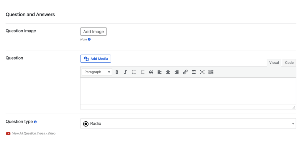 How to create an online exam with a timer in WordPress - create your questions