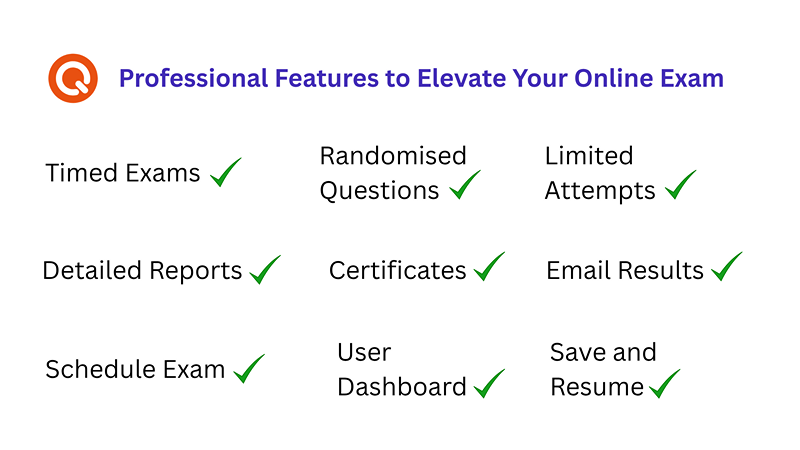 professional features to elevate your online exam
