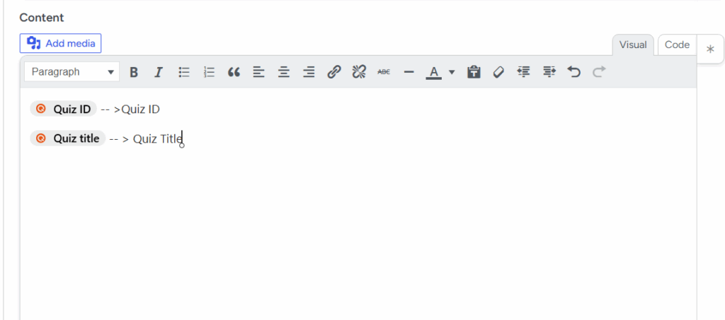 Use Dynamic Quiz Data