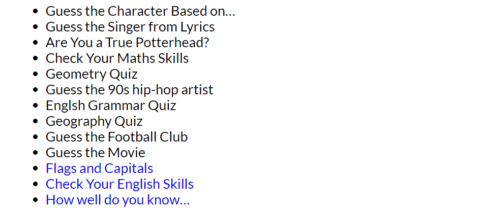 List view