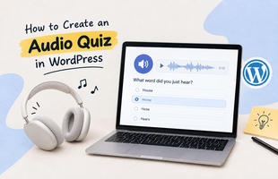 How to create audio quiz in WordPress article thumbnail