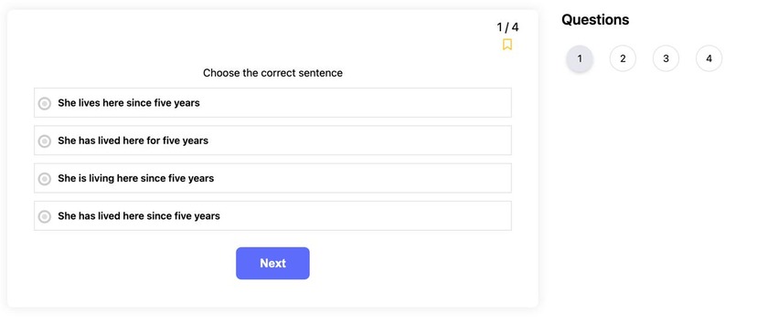 The final quiz look