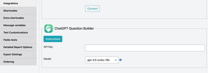 ChatGPT Question Builder