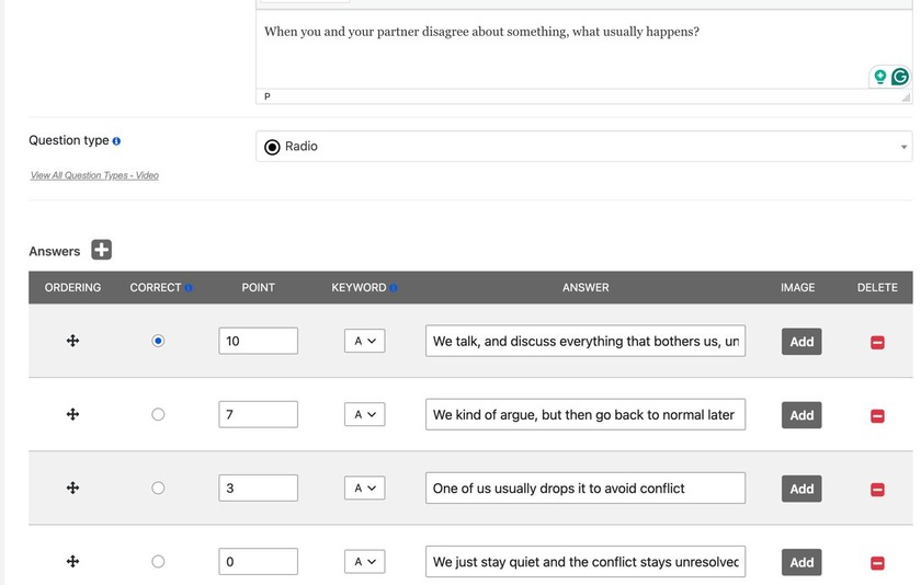 an example of a question