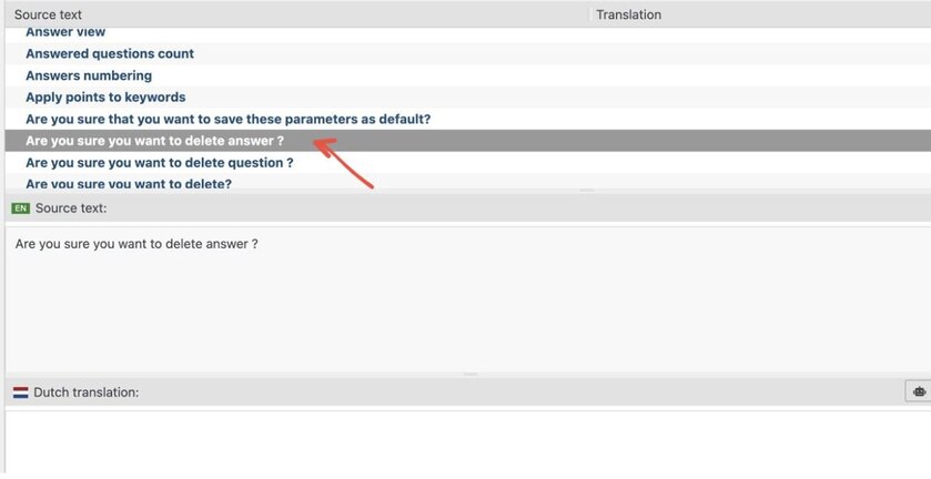 An example of a sentence we're going to translate