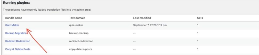 The quiz maker plugin on the list
